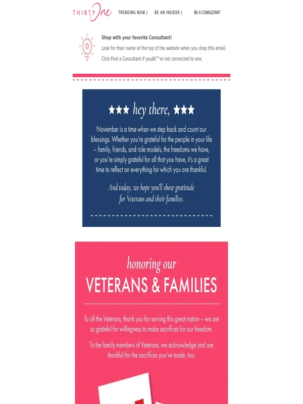 Thirty-One - Celebrating Gratitude