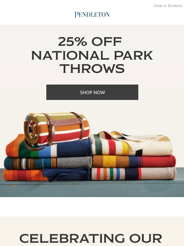 Pendleton - 25% off National Park Throws