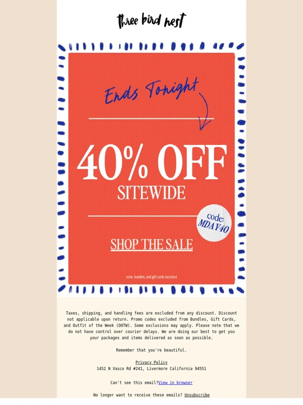 Three Bird Nest - ✨ 40% OFF SITEWIDE Ends Tonight ✨