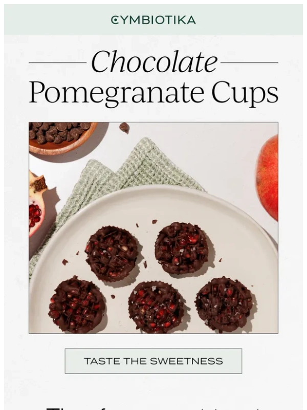 Cymbiotika - Chocolate + pomegranate = ?