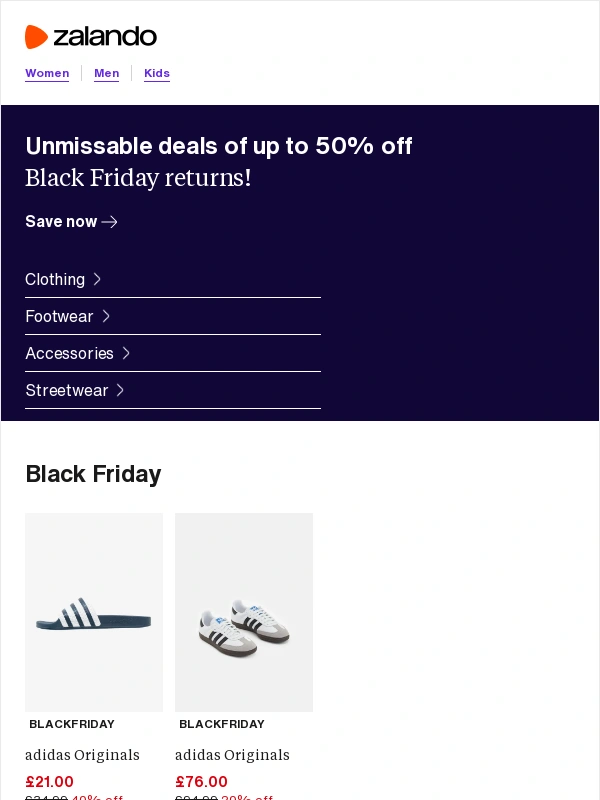 Zalando - Cyber Weekend-ready? ?