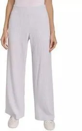 Calvin Klein Women's Brushed Rib Wide-Leg Pants