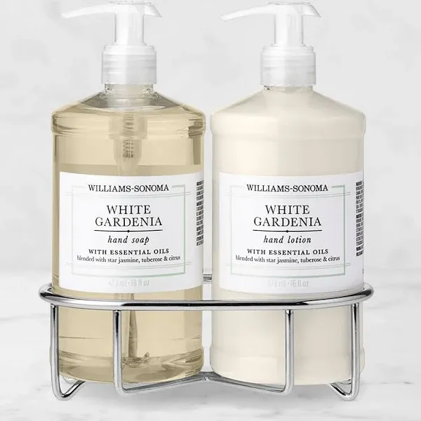 Williams Sonoma Gardenia Hand Soap & Lotion 3-Piece Set