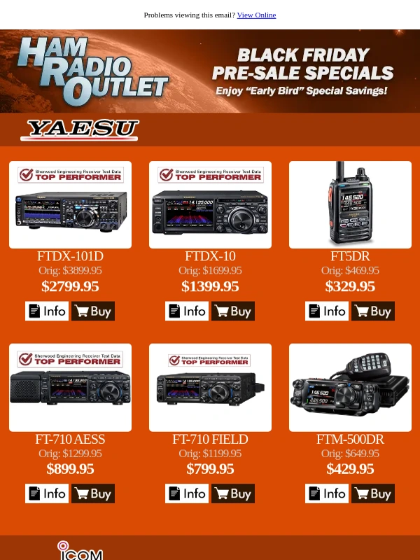 Ham Radio Outlet - HRO Black Friday Pre-Sale Starts Now