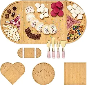 7-piece Paris Hilton Charcuterie Board & Serving Set w/ Cheese Utensils (Pink) $22.52 + Free Shipping w/ Prime or on $35+