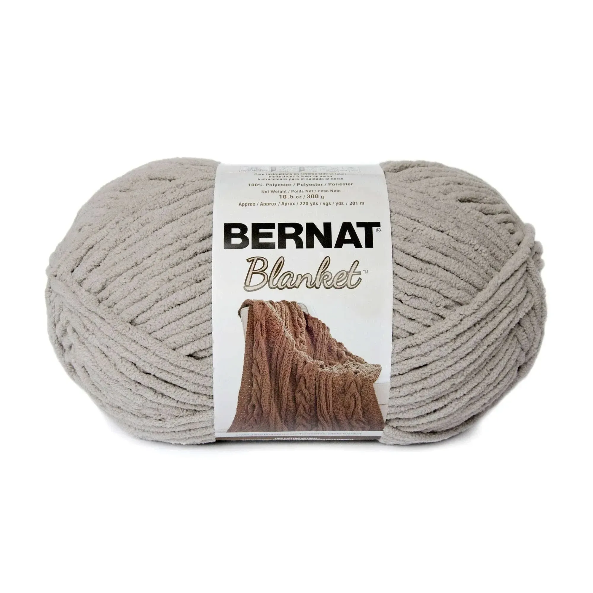 Bernat Blanket Big Ball Yarn (Pale Grey)