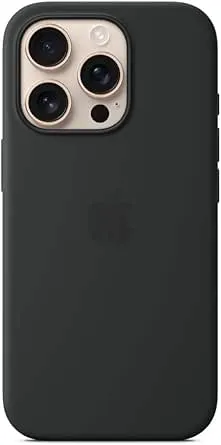 Apple iPhone 16 Pro Silicone Case with MagSafe and Camera Control - Black 