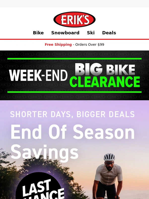 Erik's Bike Shop - Weekend Clearance: Specialized Summer Savings