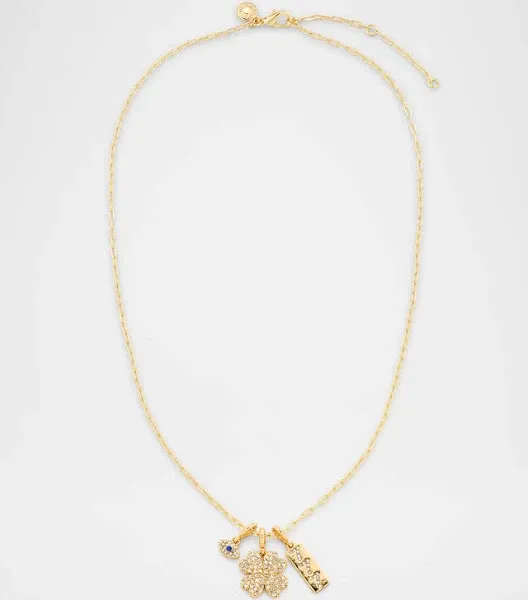 BaubleBar Women's Heart Cluster Charm Necklace