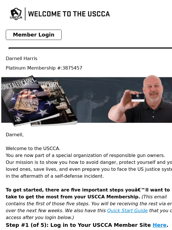 Safeside Tactical -  Step #1: Log In to Your USCCA Member Site