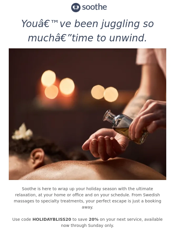 Soothe - ✨ Holiday Bliss Awaits!
