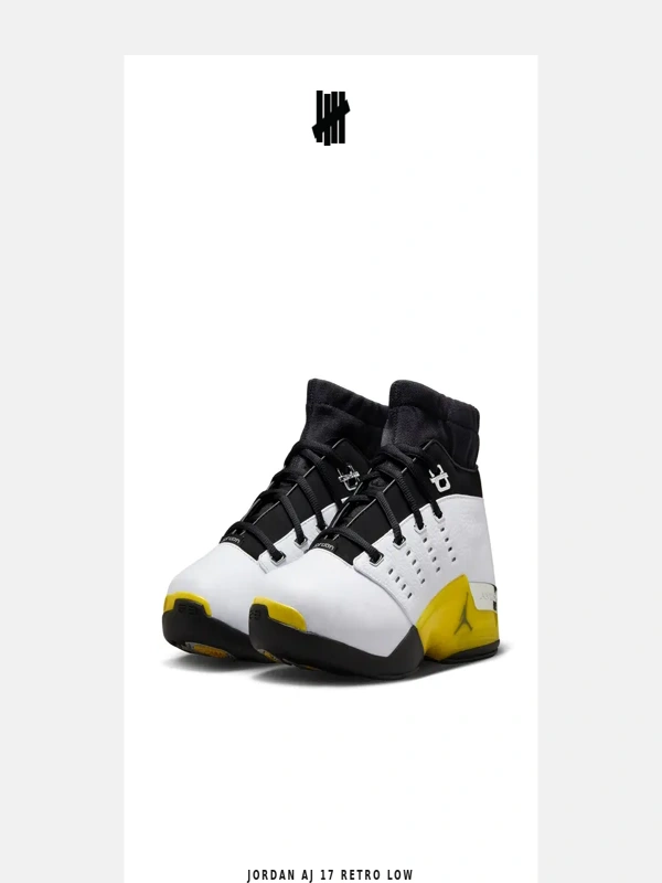 Undefeated - RAFFLE - Jordan AJ 17 Retro Low 'Lightning'