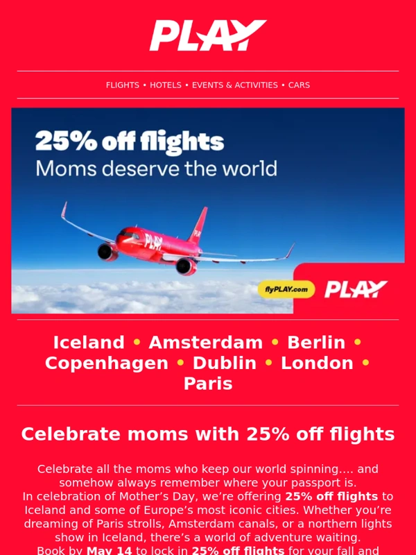 Flyplay - Moms deserve the world ✈️