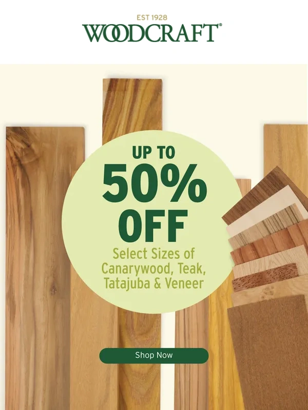 Woodcraft - All A-Board! Punch Your Ticket In For The Savings Express!