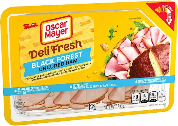 Oscar Mayer Deli Fresh Black Forest Uncured Ham Slices