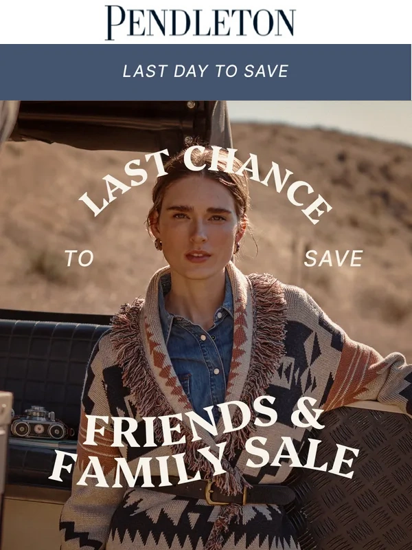Pendleton - LAST DAY: 25% off your purchase
