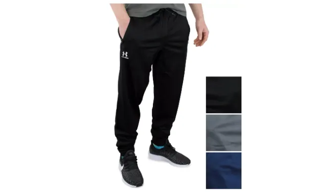 Under Armour Mens Tricot Joggers 1290261 Loose Fit Tapered Leg Lined Sweatpants