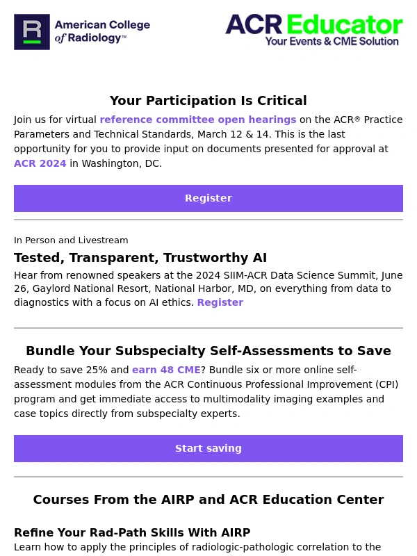 Acr - Ready to Save 25% and Earn 48 CME?