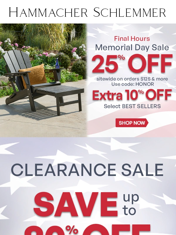 Hammacher Schlemmer - Memorial Day Savings EXTENDED!