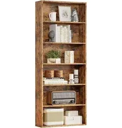 IRONCK Bookshelves and Bookcases Floor Standing 6 Tiers Display Storage Shelves 70 in Tall Bookcase Home Decor Furniture for Home Office, Living Room, Bed Room