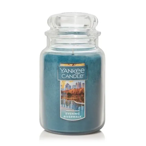 Yankee Candle Evening Riverwalk Original Large Scented Jar Candle, 22 oz