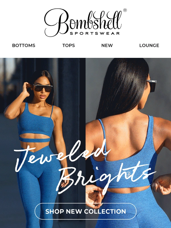 Bombshell Sportswear - Be Bold,Be Brilliant: Shop Jeweled Brights