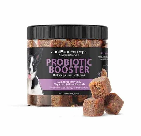JustFoodForDogs Probiotic Booster Health Supplement Soft Chews