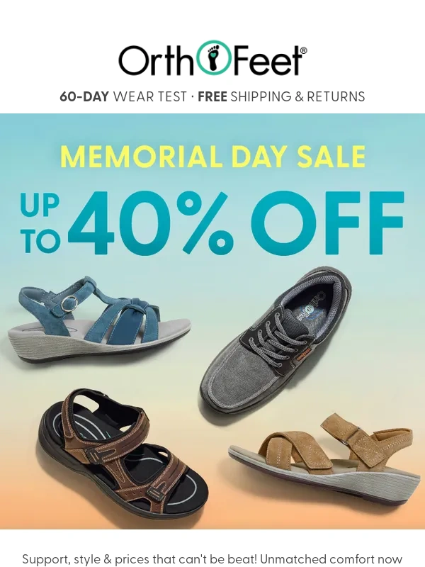 Orthofeet - Up to 40% Off Starts NOW!