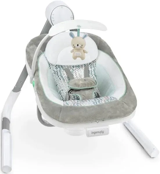 Ingenuity Baby Anyway Sway Dual-Direction Portable Spruce Swing