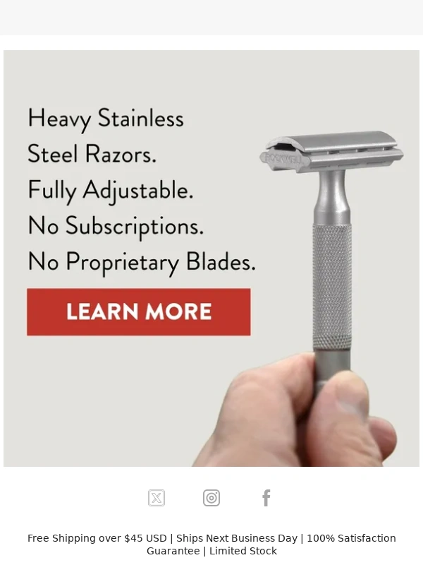 Rockwell Razors - ? This Valentine’s: Go for Gold with an Exclusive Offer