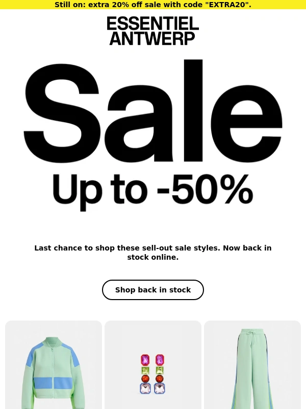 Essentiel Antwerp - Sale: back in stock