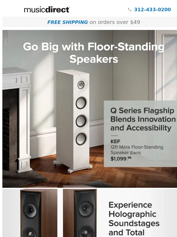 Music Direct - ♫ Go Big with Floor-Standing Speakers