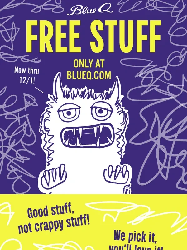 Blue Q - Free Stuff!
