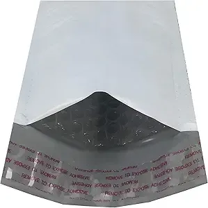 100-Pack Amazon Basics Poly Bubble Mailer (4"x8")