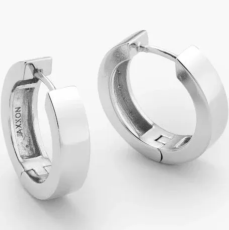 JAXXON Silver Classic Hoop Earrings