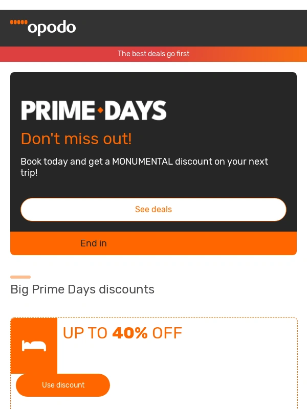 Opodo - ?Prime Days: unlock your offer