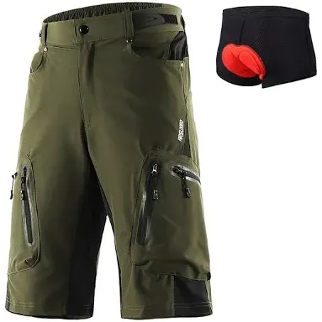 Arsuxeo Men's Cycling MTB Shorts Bike Shorts Bike Shorts Baggy Shorts Relaxed Fit Mountain Bike MTB Road Bike Cycling Sports Breathable Quick Dry Wate