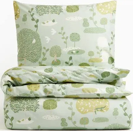 H&M Home Patterned Twin Duvet Cover Set