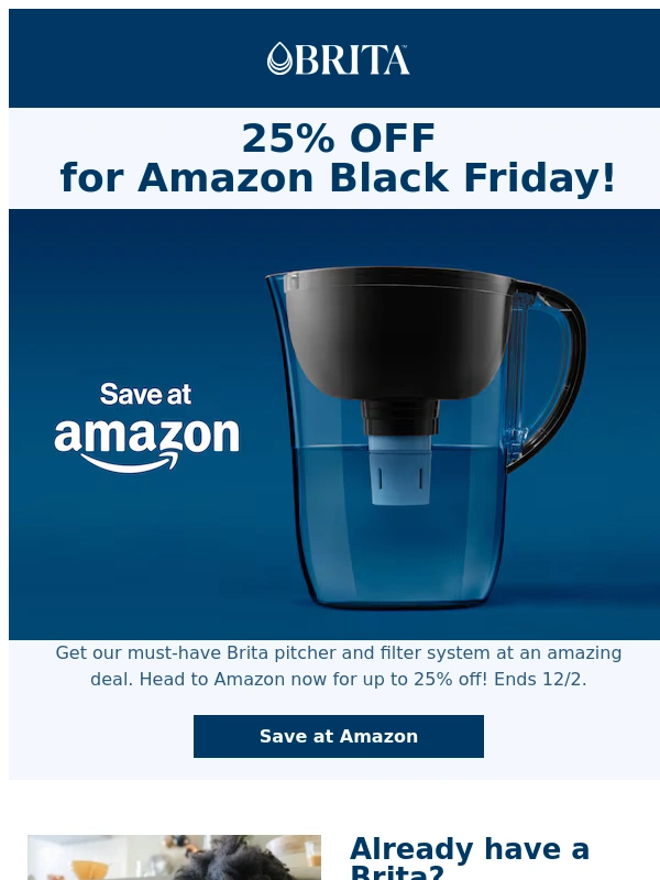 BRITA - ENDS SOON: Black Friday Brita deal at Amazon! ?