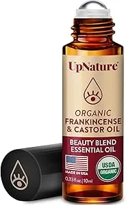 UpNature - Beauty Essential Oil Blend Roll On, 100% Organic, for Face, Wrinkles, Dark Circles