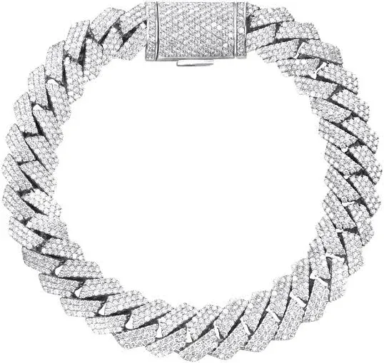 Iced Out Diamond Prong Cuban Link