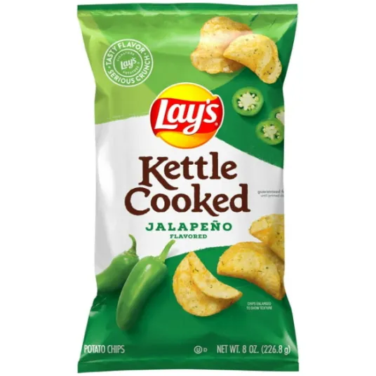 Lays 8-oz Kettle Cooked jalapeno chips
