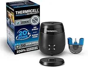 Thermacell E-Series Rechargeable Mosquito Repeller with 20 Mosquito Protection Zone; Bug Spray Alternative; Scent Free