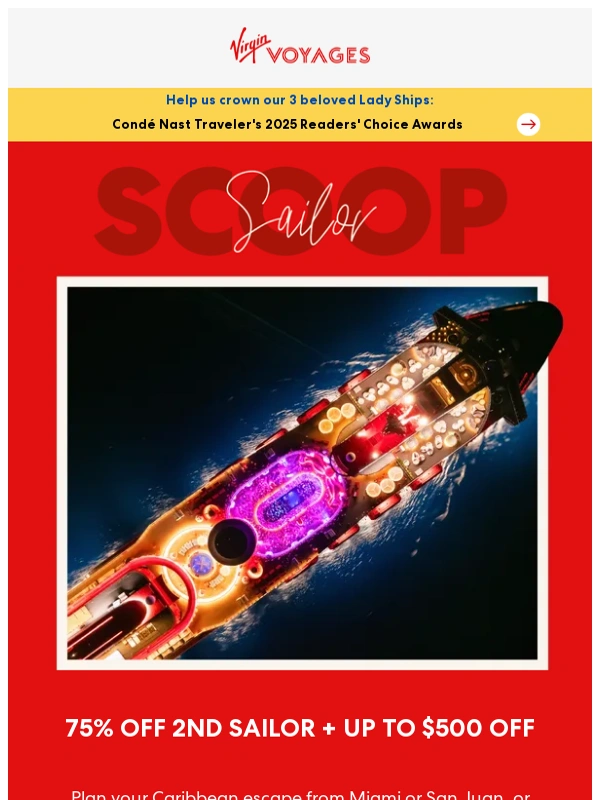 Virgin Voyages - Your Sailor Scoop is boarding now
