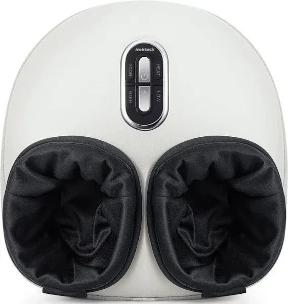 Nekteck Shiatsu Foot Massager Machine with Soothing Heat, Deep Kneading Therapy, Air Compression, Improve Blood Circulation and Foot Wellness,Relax