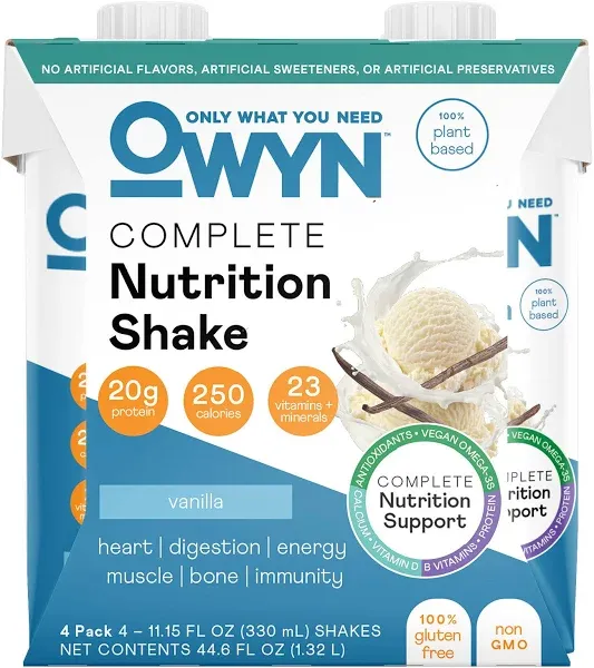 OWYN Complete Nutrition Meal Replacement Shake Vanilla