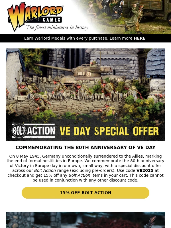 Warlord Games - Commemorating the 80th Anniversary of VE Day with a Bolt Action Special Offer
