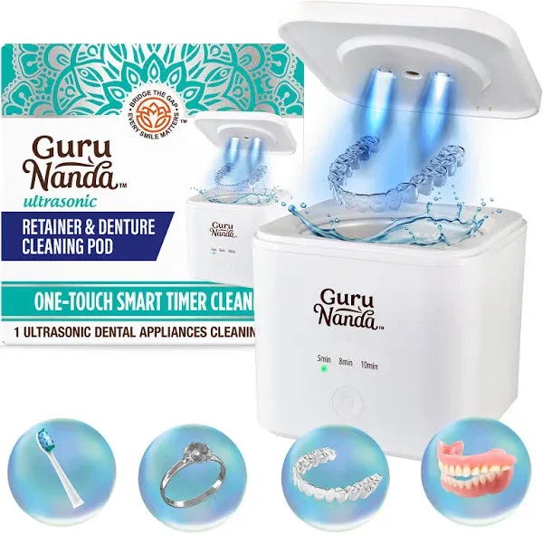 GuruNanda Retainer & Denture Cleaning Pod