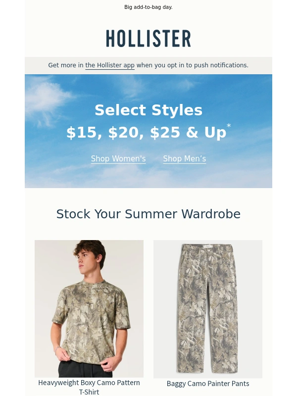 Hollister Co - Styles for $15,$20,$25 & up ?