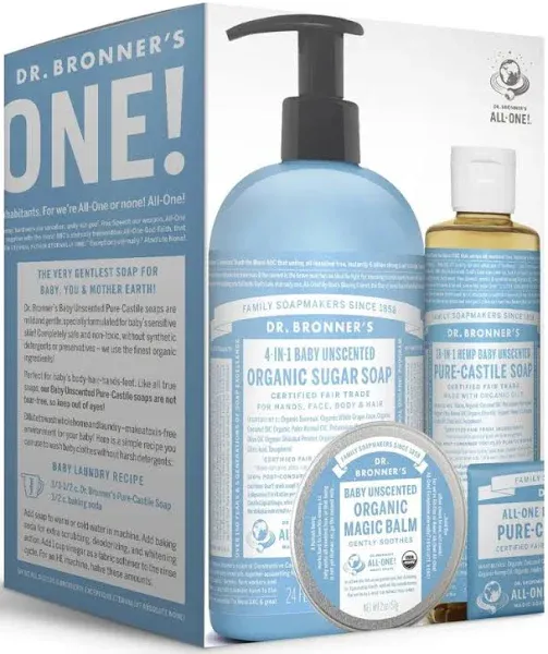 Dr. Bronner's Baby Unscented Gift Set